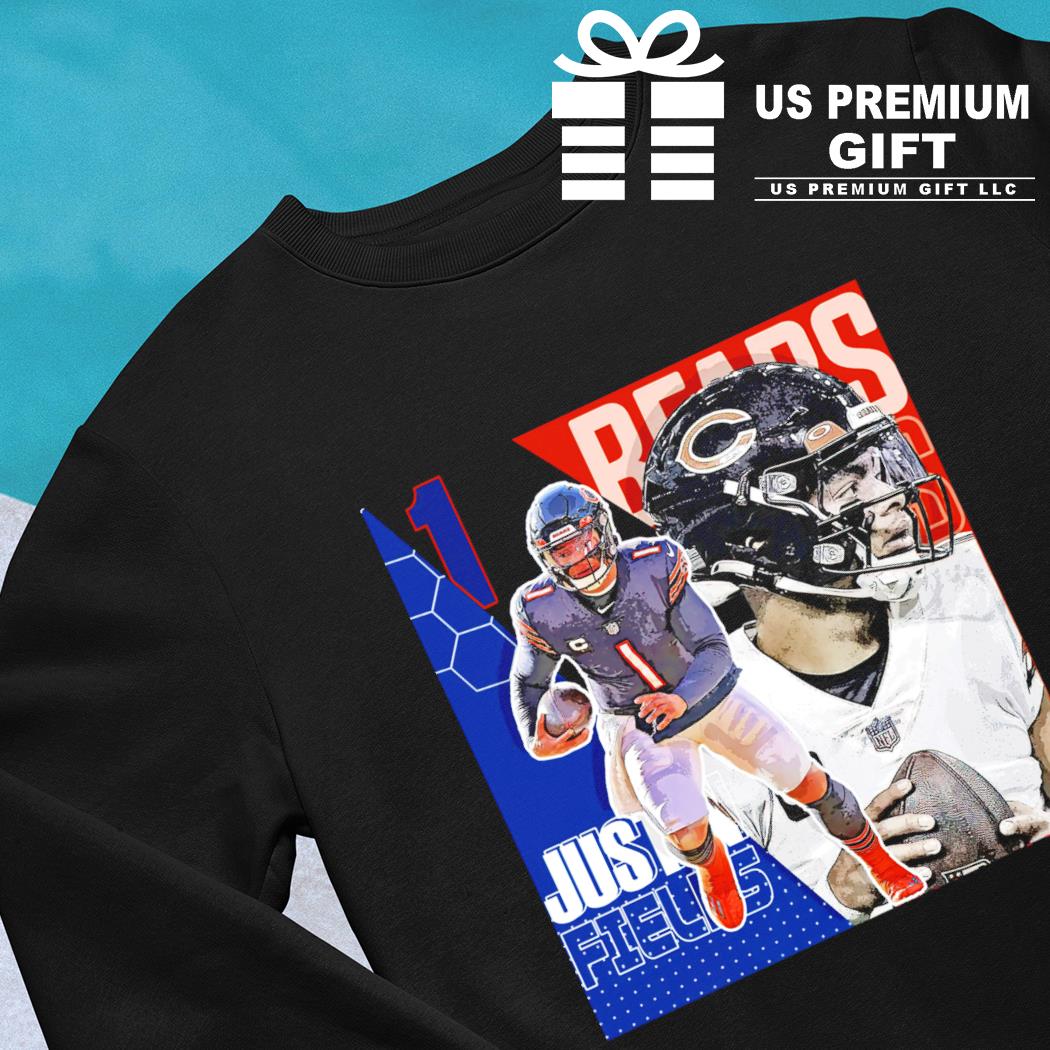 Justin Fields 1 Chicago Bears player basketball poster shirt, hoodie,  sweater, long sleeve and tank top