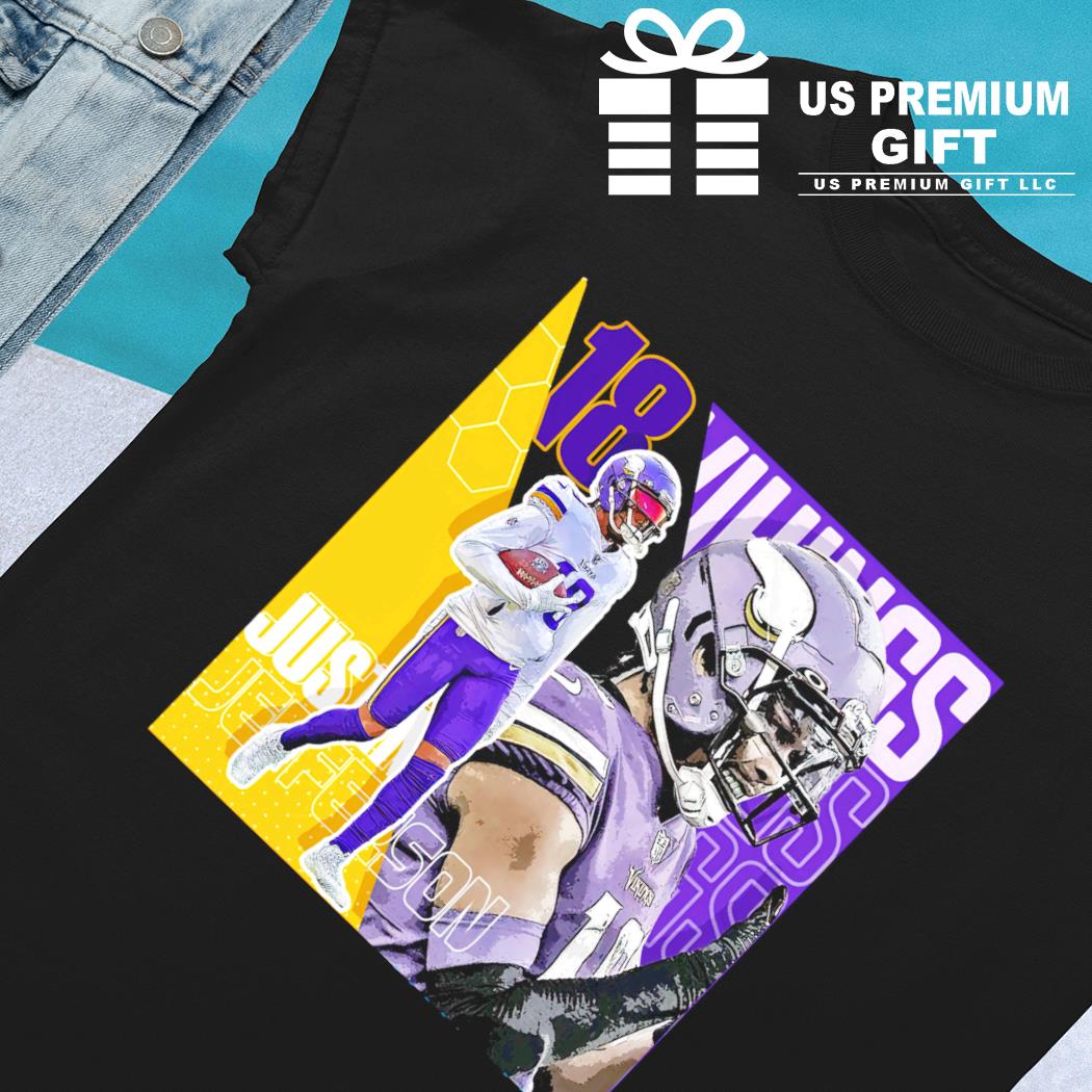 Justin Jefferson 18 Minnesota Vikings player football poster shirt, hoodie,  sweater, long sleeve and tank top