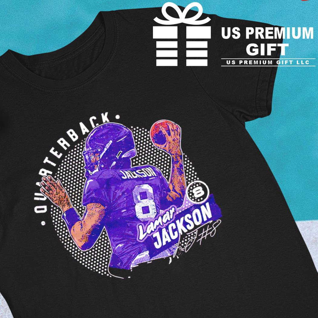 Lamar Jackson 8 Baltimore Ravens football quarterback signature shirt,  hoodie, sweater, long sleeve and tank top