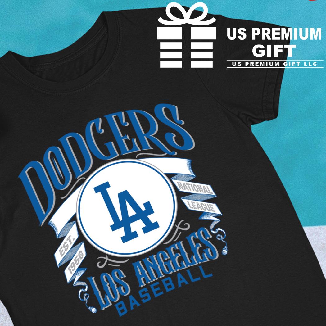 Los Angeles Dodgers Cotton Logo T-Shirt - Burned Sports