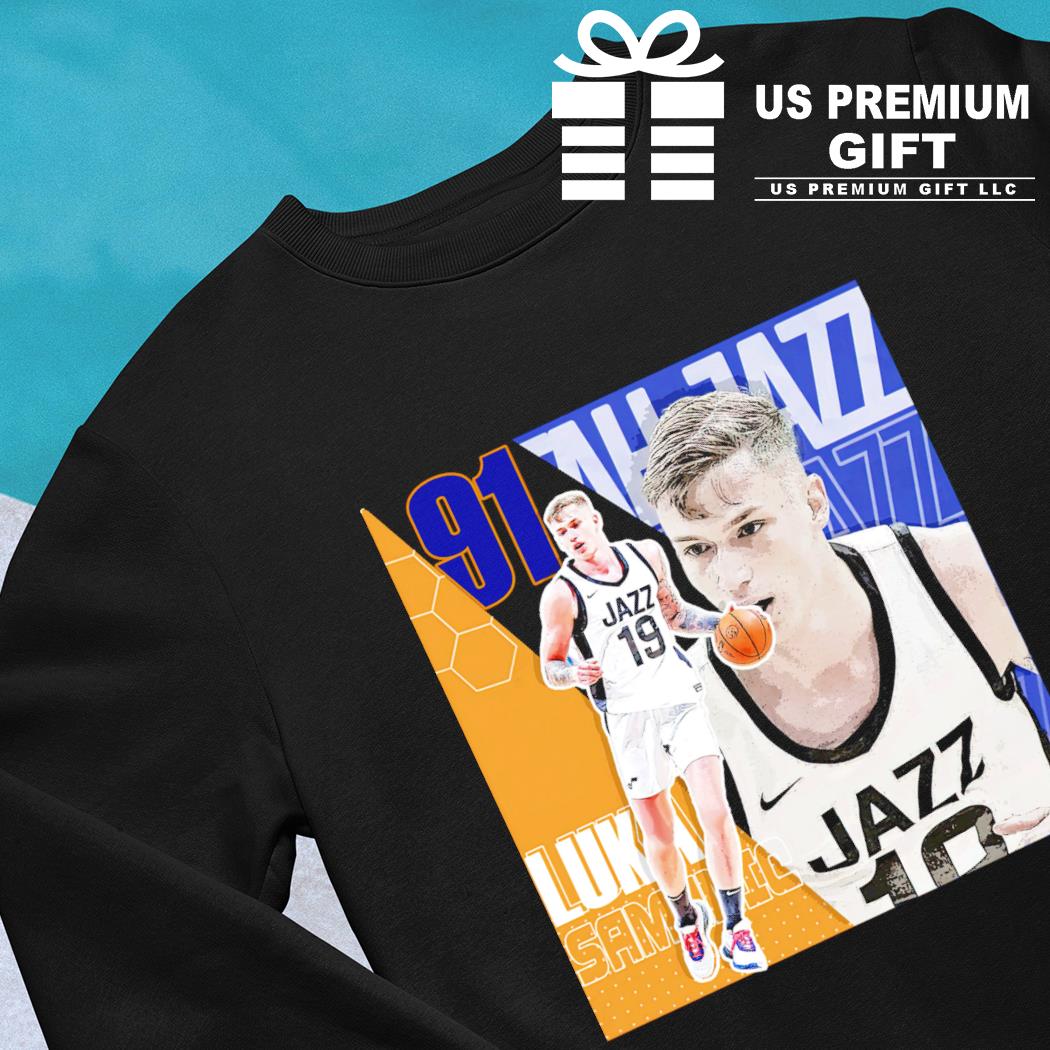 Luka Samanic 91 Utah Jazz basketball player poster shirt, hoodie, sweater, long  sleeve and tank top