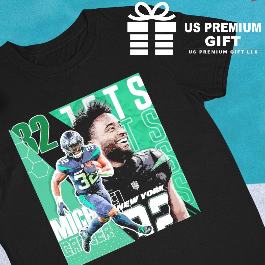 Michael Carter 32 New York Jets football player poster shirt