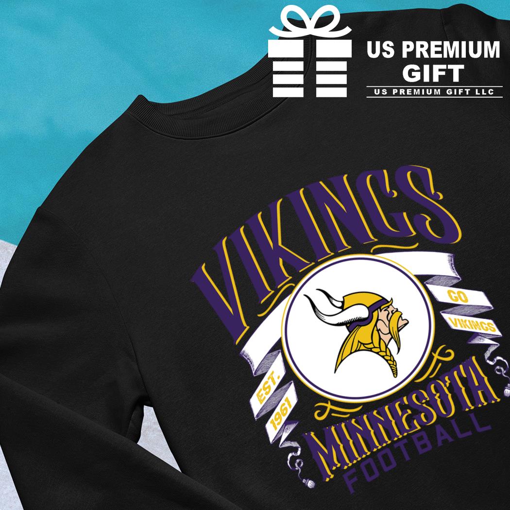 Minnesota Vikings football est. 1961 go Vikings logo shirt, hoodie,  sweater, long sleeve and tank top