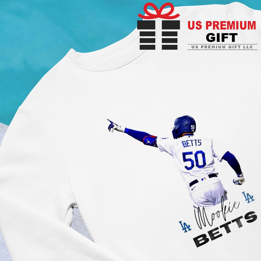 Mookie Betts Los Angeles Dodgers cartoon signature T-shirt, hoodie
