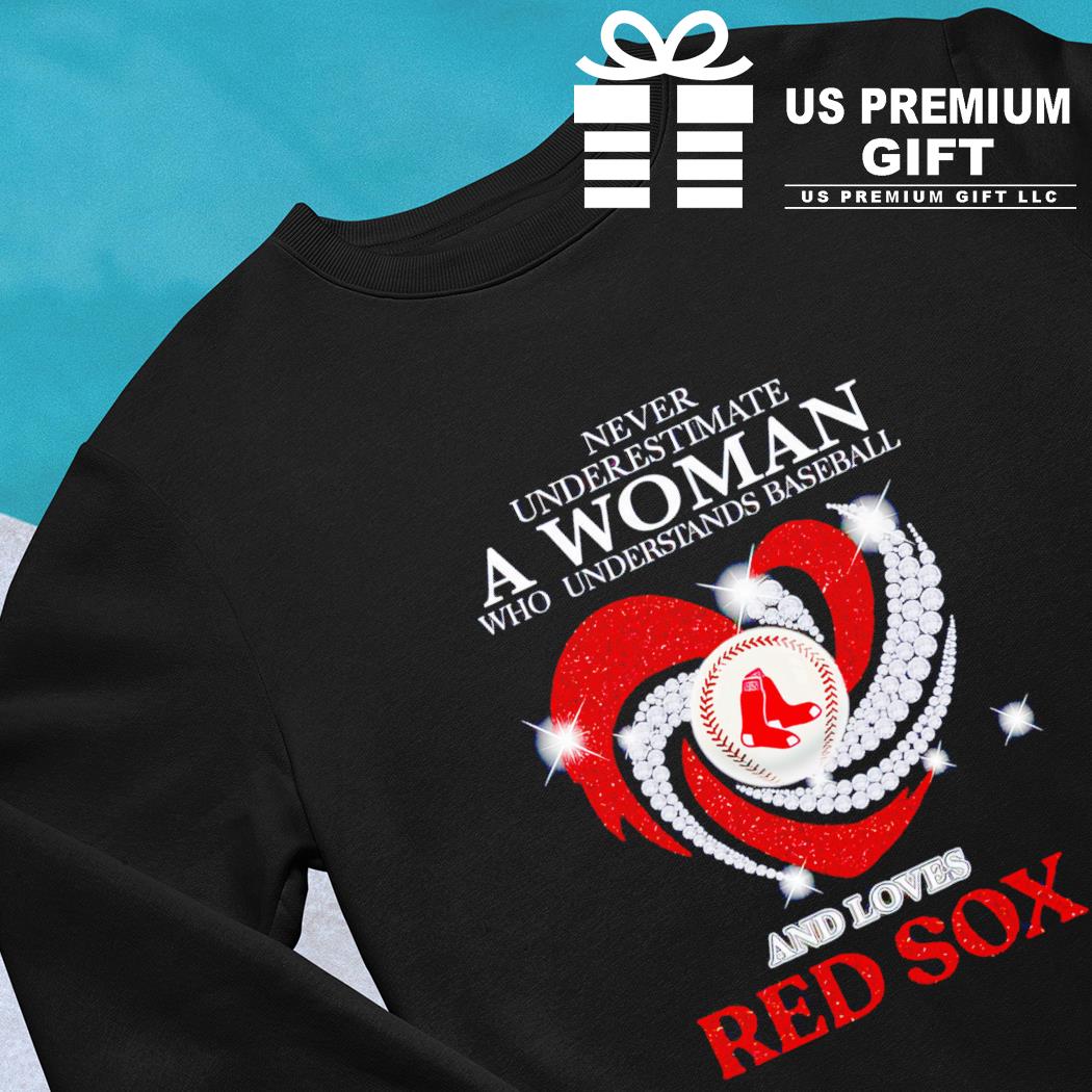 Ladies Boston Red Sox Long Sleeve T-Shirts, Red Sox Long-Sleeved