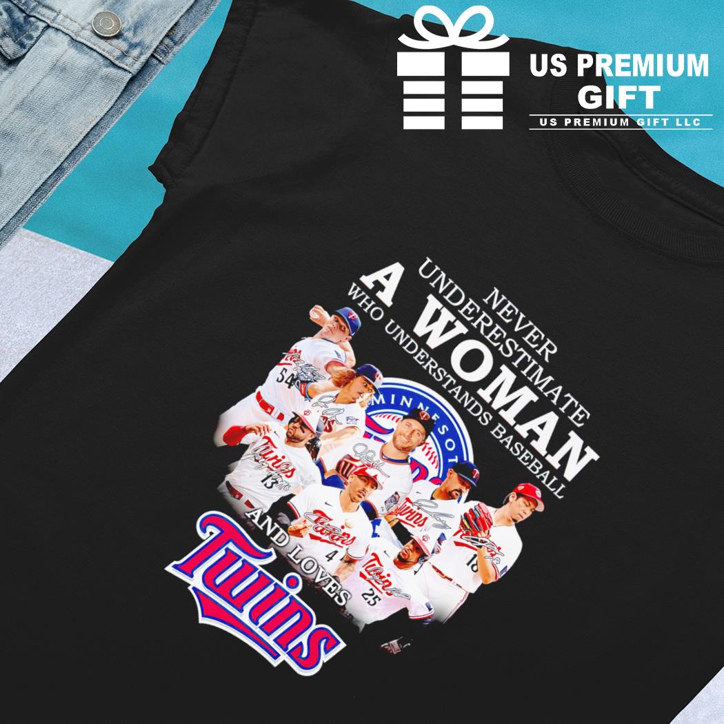 Best never underestimate a woman who understands baseball and loves  Minnesota Twins logo shirt – Emilytees