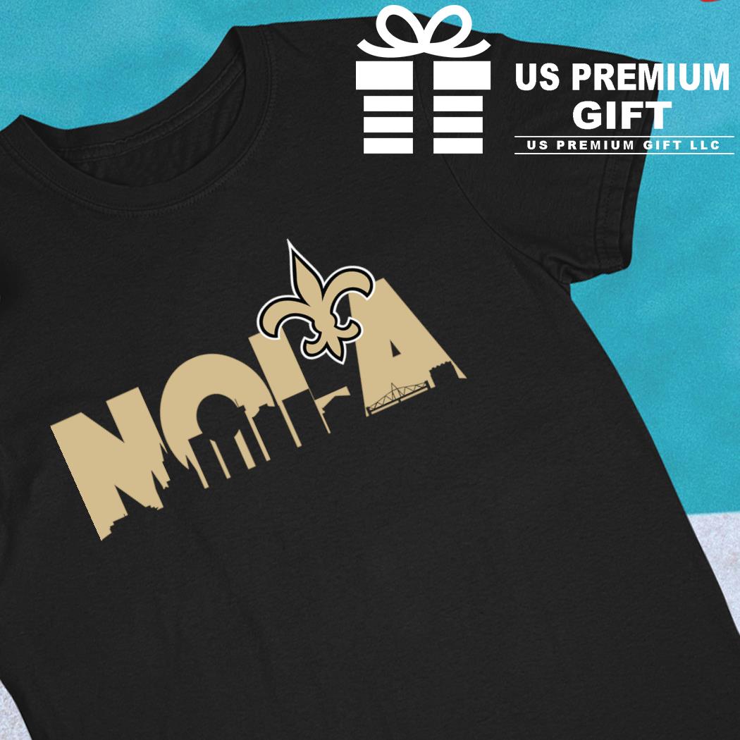 New Orleans Saints T-Shirt Graphic Men Cotton NO NOLA