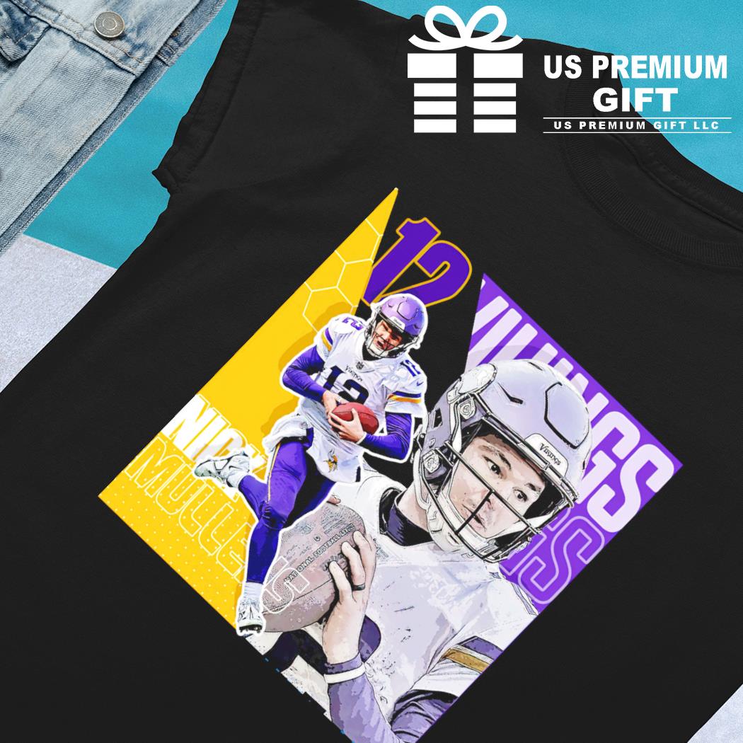 Nick Mullens 12 Minnesota Vikings football player poster shirt, hoodie,  sweater, long sleeve and tank top