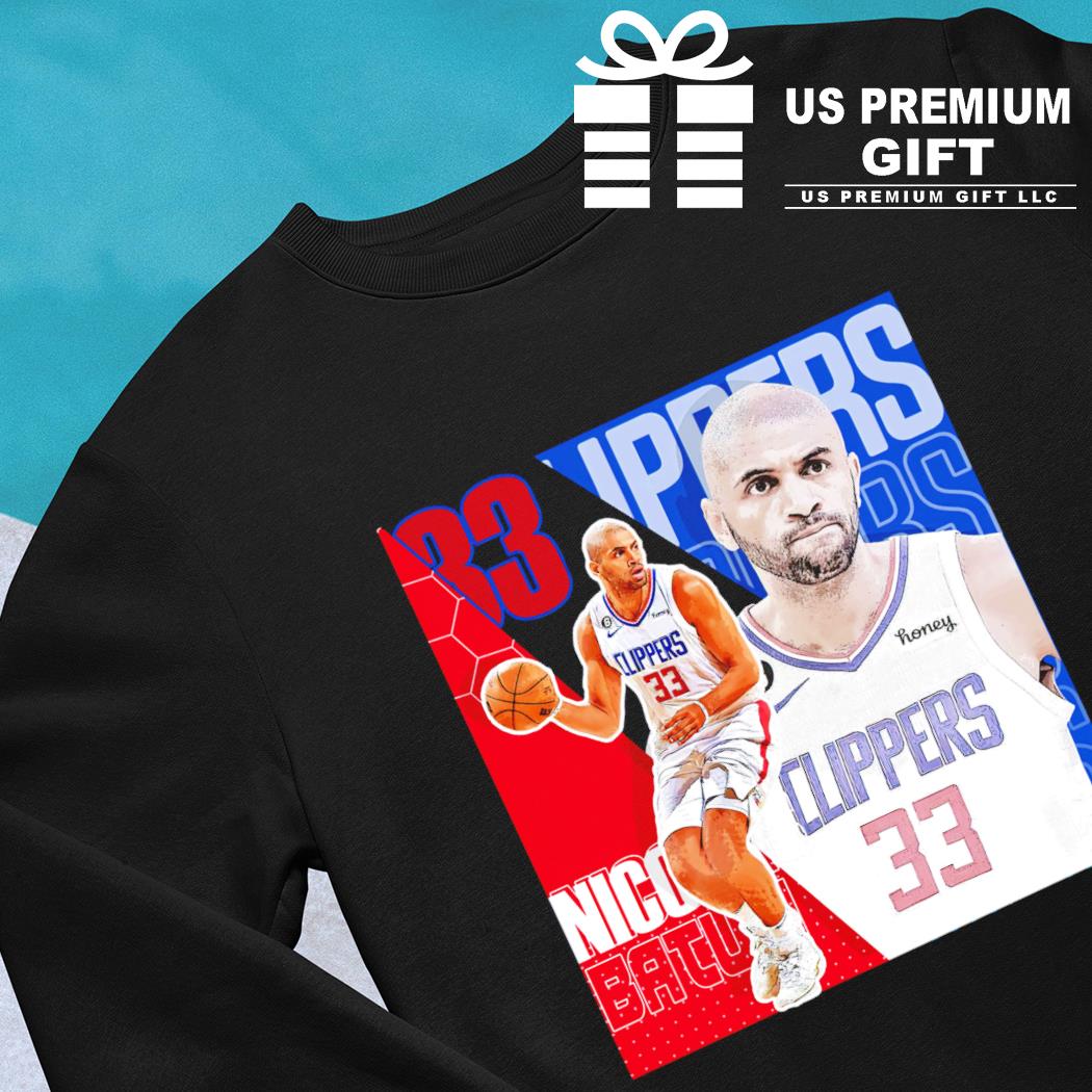 Nicolas Batum 33 Los Angeles Clippers basketball player poster shirt,  hoodie, sweater, long sleeve and tank top