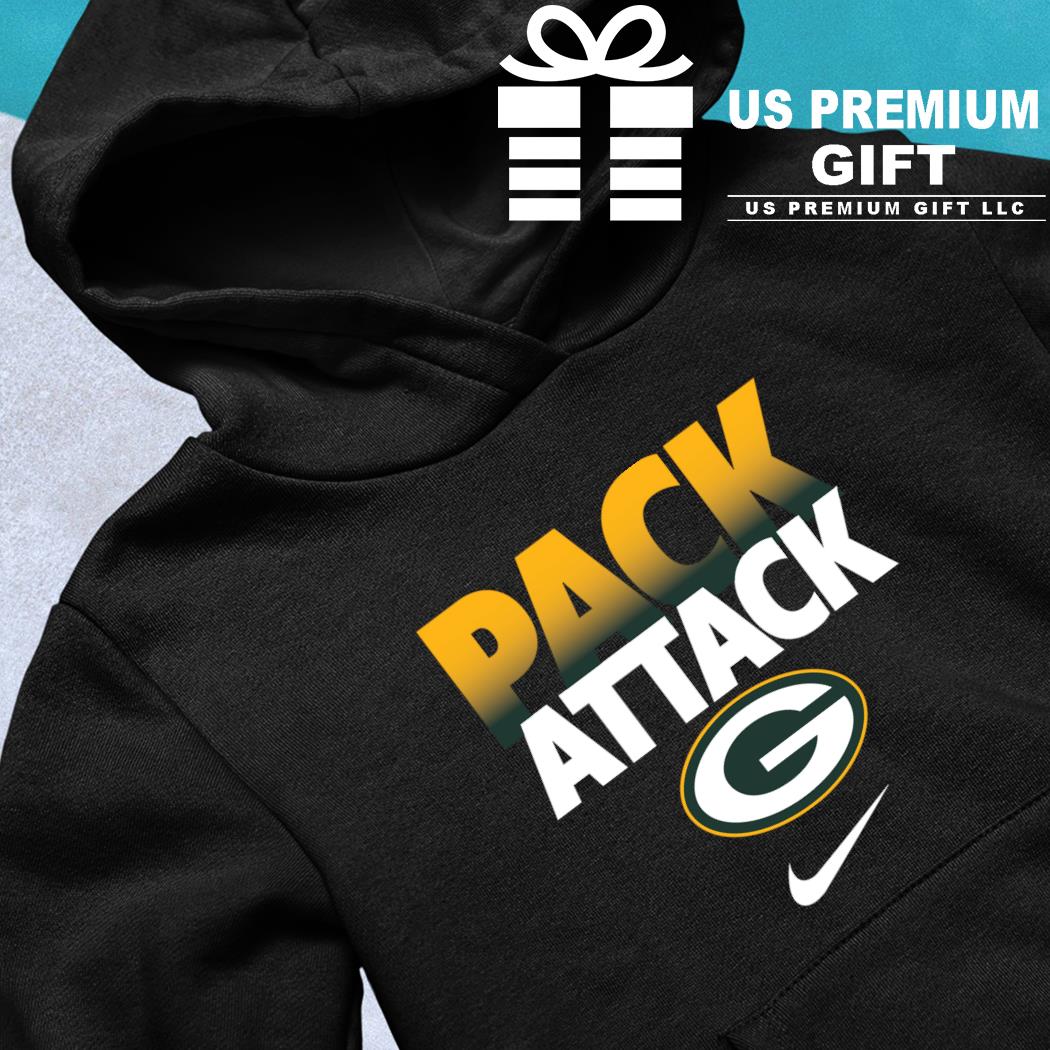 Pack Attack Green Bay Packers Nike logo T-shirt, hoodie, sweater