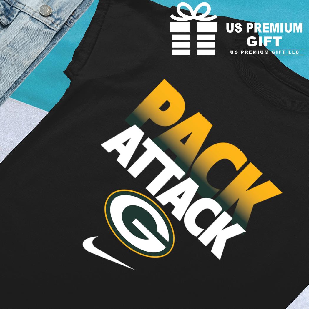 Pack attack Green Bay Packers team American foolball logo shirt