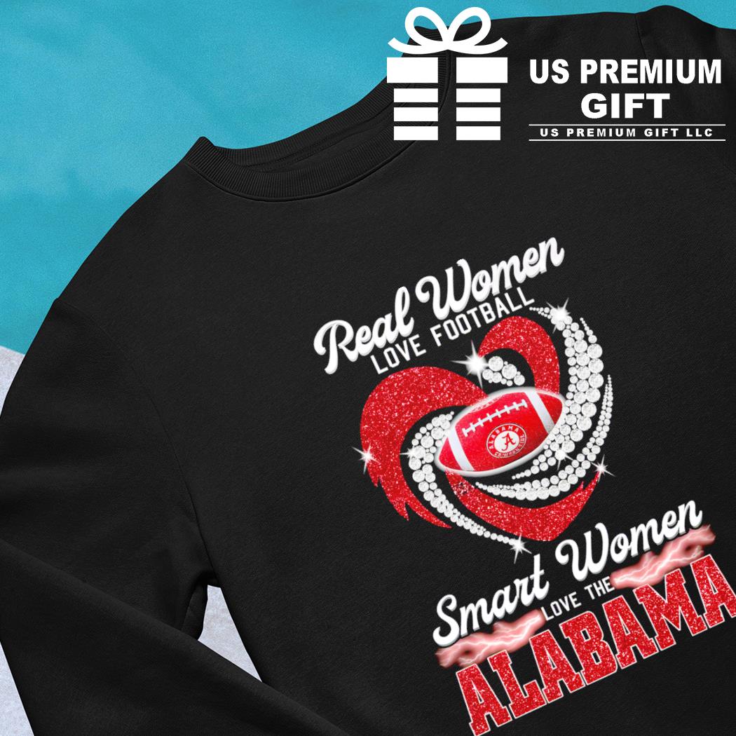 Real Women Love Football Smart Women Love The Alabama Crimson Tide 2023  shirt, hoodie, sweater, long sleeve and tank top