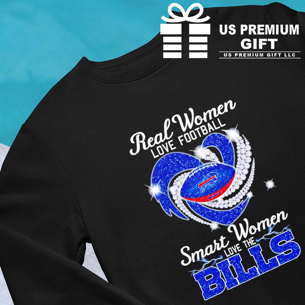 NEW 2023 Real Women Love Football Smart Women Love The Buffalo Bills Unisex  T-Shirt