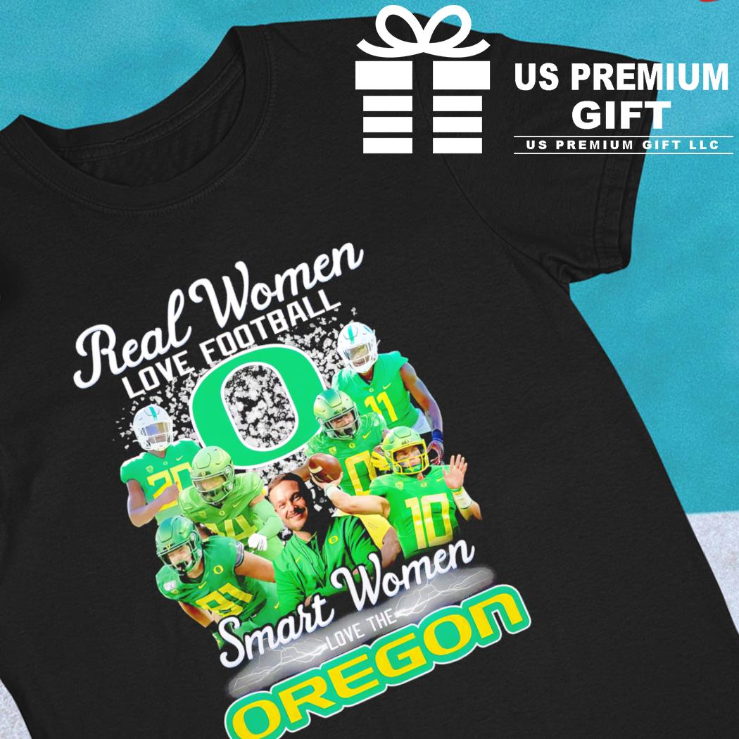 Real women love football smart women love the Oregon Ducks players shirt,  hoodie, sweater, long sleeve and tank top