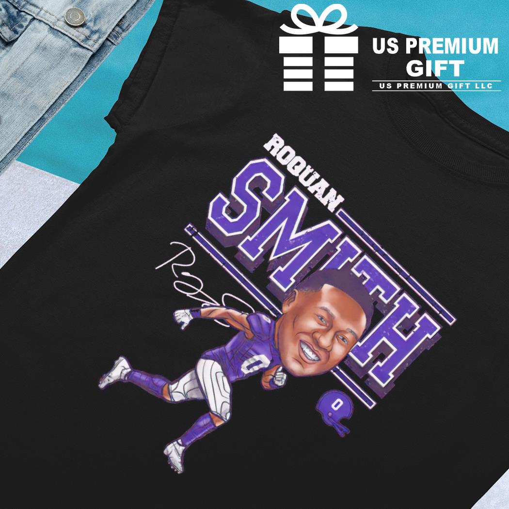 Roquan Smith 0 Baltimore Ravens football cartoon helmet signature shirt,  hoodie, sweater, long sleeve and tank top