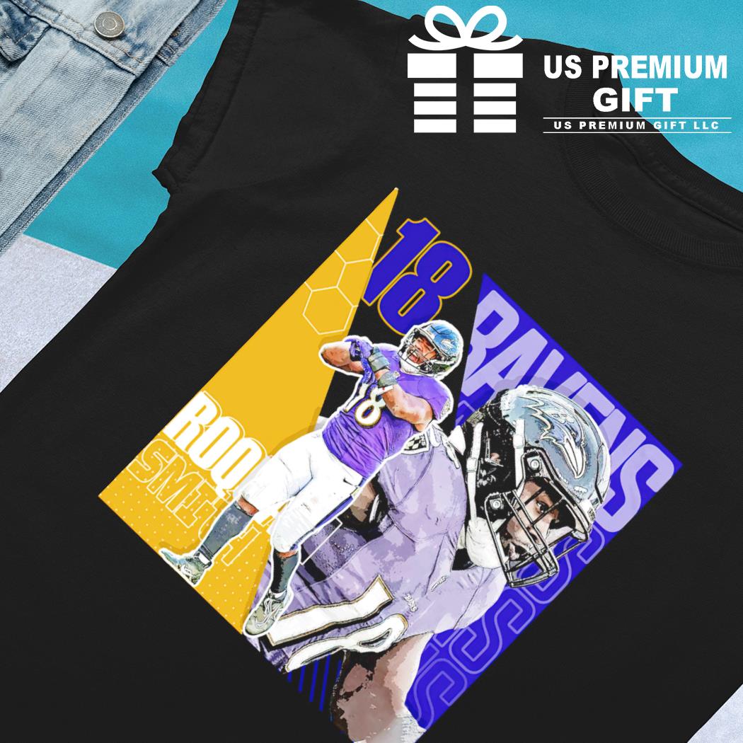 Roquan Smith 18 Baltimore Ravens football player poster shirt, hoodie,  sweater, long sleeve and tank top