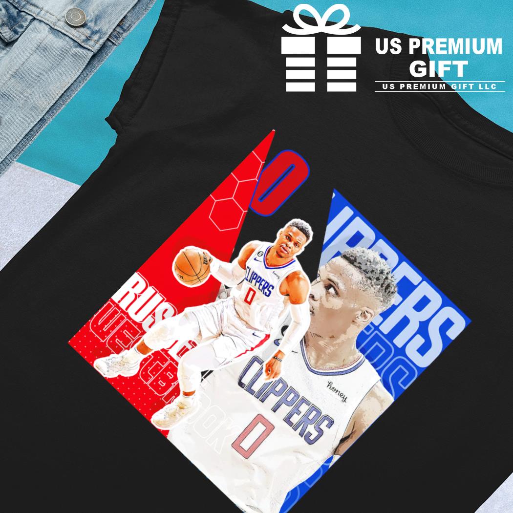 HOT NEWS !! Russell Westbrook LA Clipper #0 Name & Number T Shirt