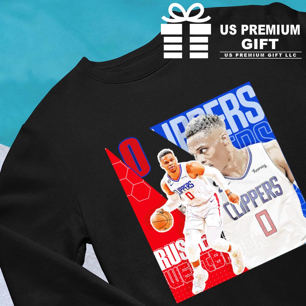 HOT NEWS !! Russell Westbrook LA Clipper #0 Name & Number T Shirt