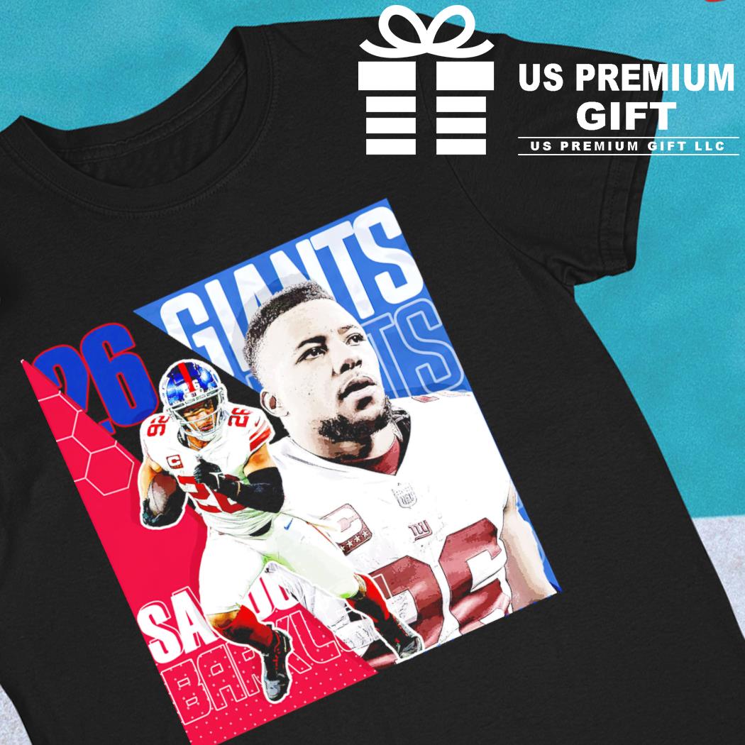 Saquon Barkley 26 New York Giants player football poster shirt, hoodie,  sweater, long sleeve and tank top