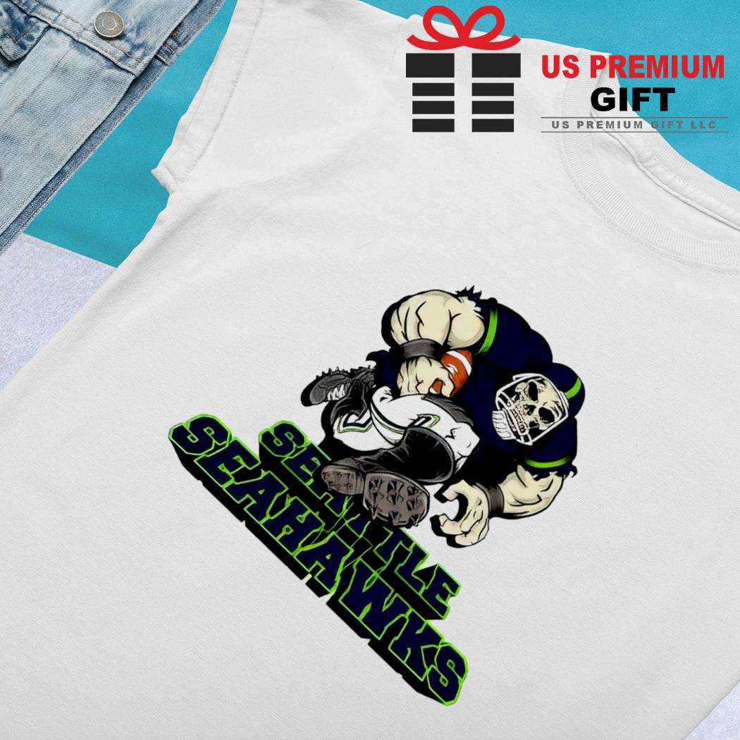 Seattle Seahawks football Troll Zombie player cartoon shirt