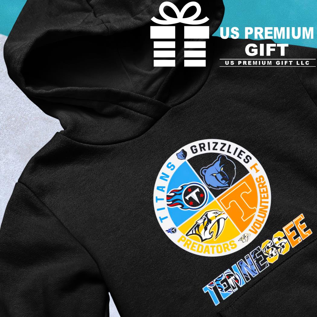 Funny tennessee sport teams Nashville Predators Memphis Grizzlies Tennessee  Titans and Tennessee Volunteers shirt, hoodie, sweater, long sleeve and  tank top