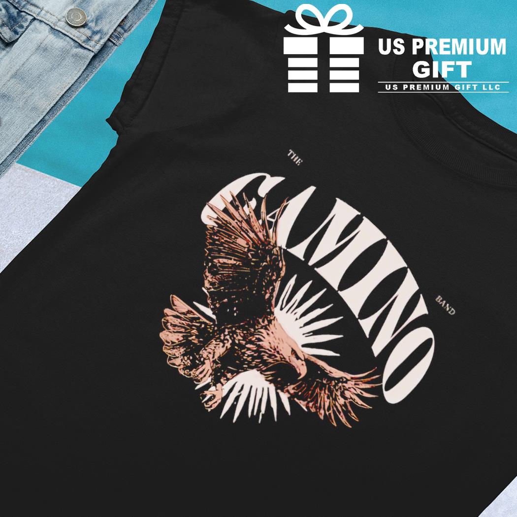 The band camino eagle typography logo shirt, hoodie, sweater, long sleeve  and tank top