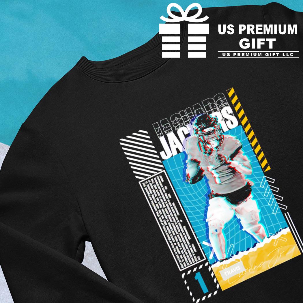 Travis Etienne 1 Jacksonville Jaguars football retro poster shirt, hoodie,  sweater, long sleeve and tank top