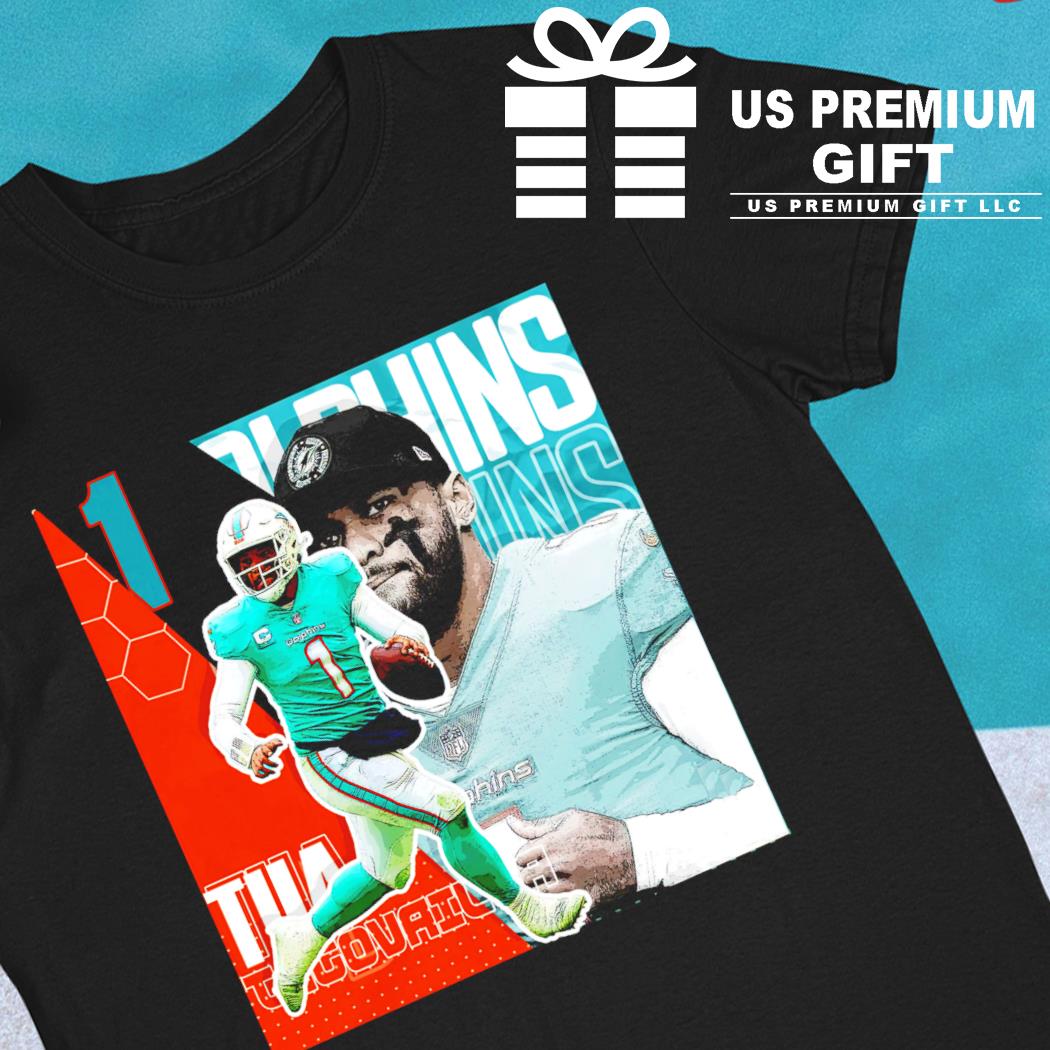 Tua Tagovailoa 1 Miami Dolphins football player poster shirt