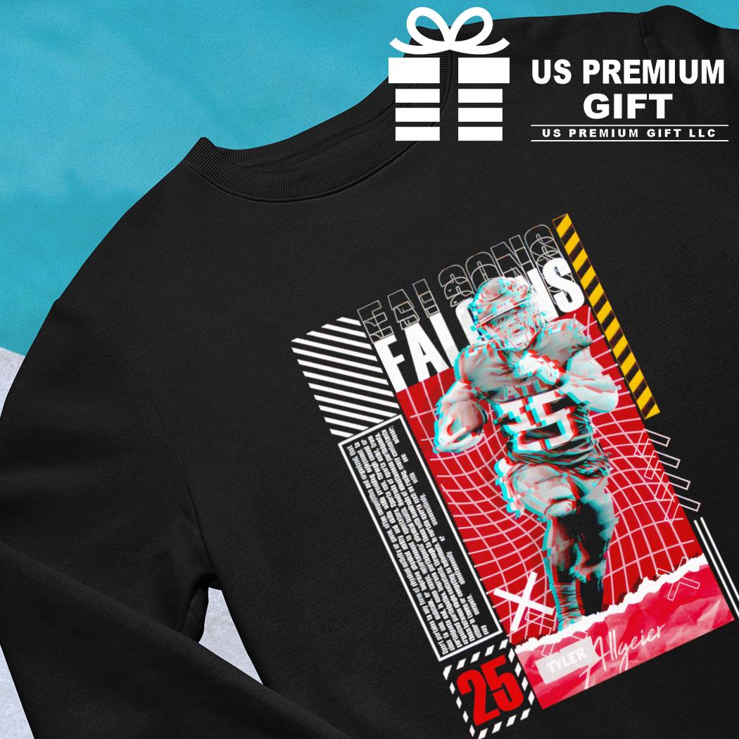 Tyler Allgeier 25 Atlanta Falcons football player glitch poster shirt,  hoodie, sweater, long sleeve and tank top