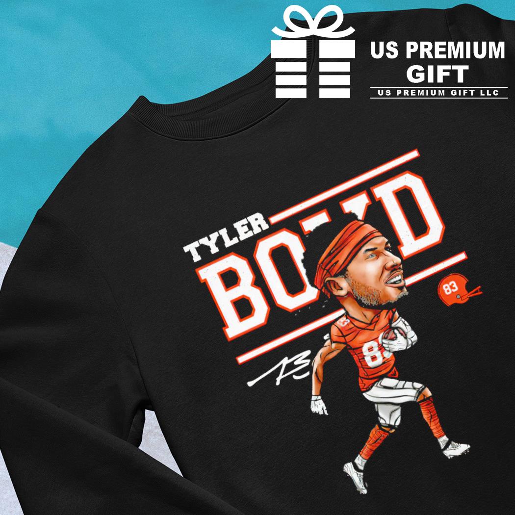 Tyler Boyd 83 Cincinnati Bengals football cartoon helmet signature shirt,  hoodie, sweater, long sleeve and tank top
