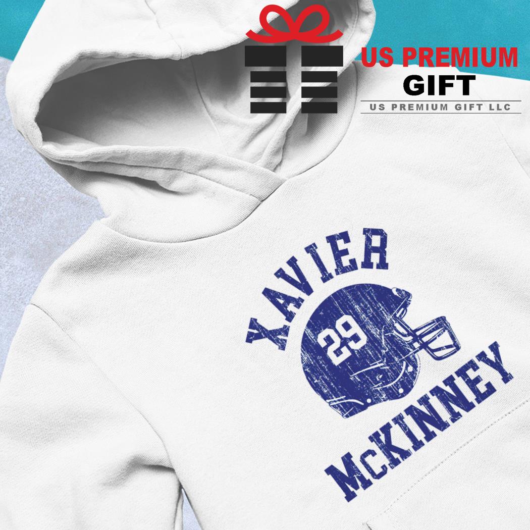 Xavier McKinney 29 New York Giants football safety shirt, hoodie