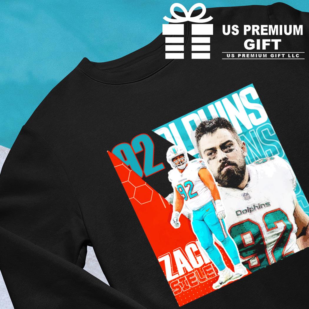 Zach Sieler 92 Miami Dolphins football player poster shirt, hoodie,  sweater, long sleeve and tank top