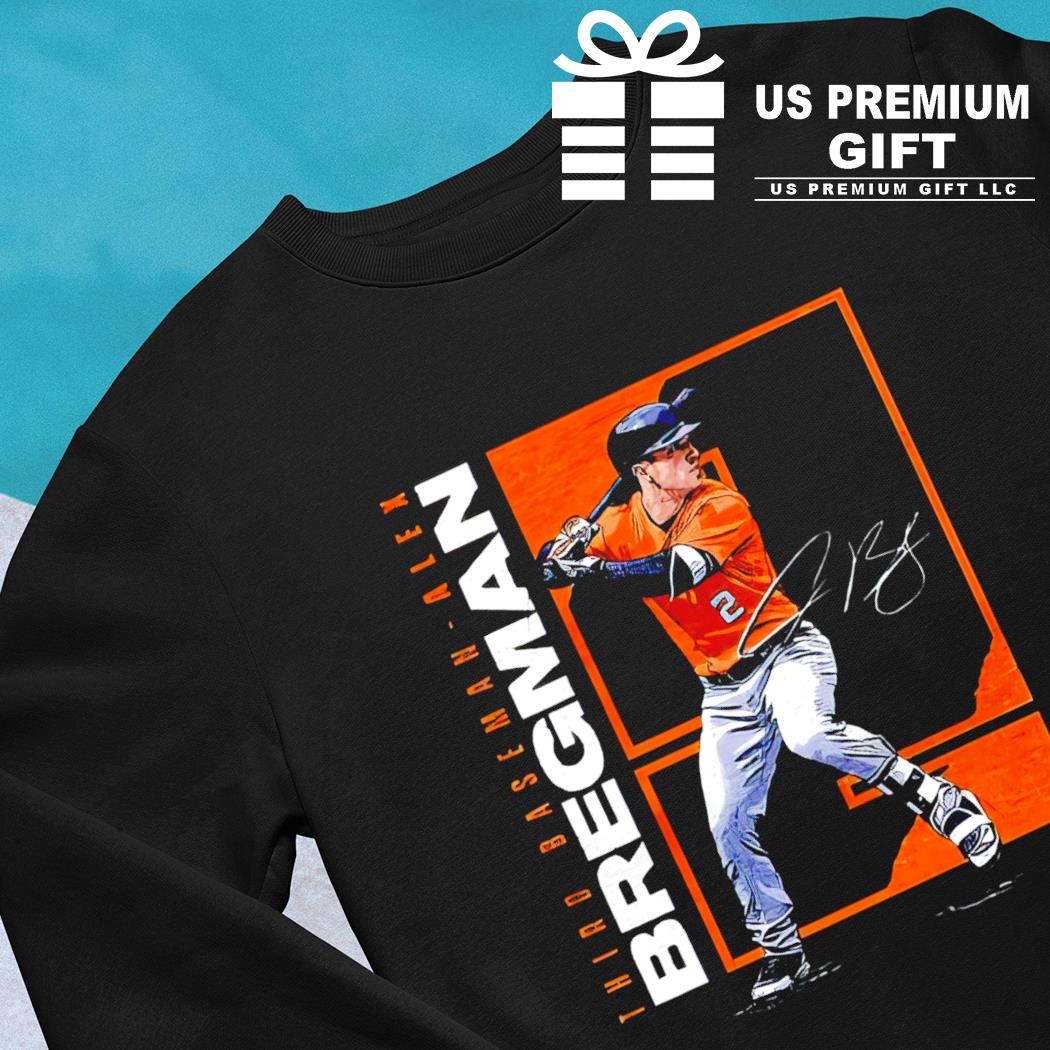 Alex Bregman 2 Houston Astros baseball player outline signature shirt,  hoodie, sweater, long sleeve and tank top