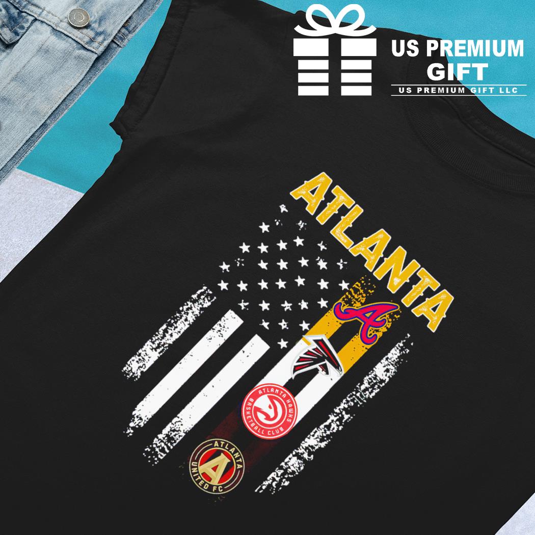 Atlanta Braves Atlanta Falcons Atlanta Hawks Atlanta United Fc Logo 2023  Shirt