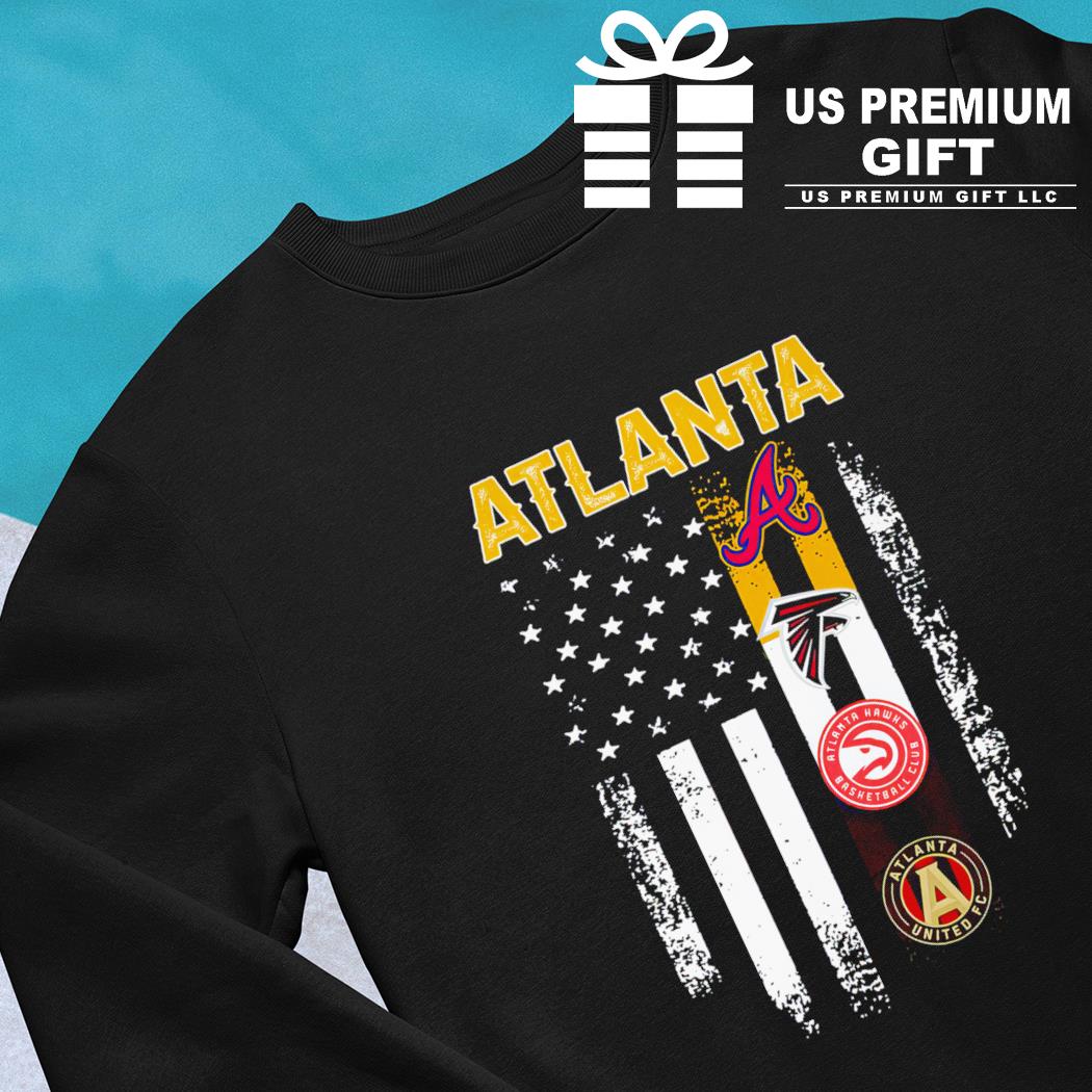 Atlanta Braves Atlanta Falcons Atlanta Hawks Atlanta United Fc Logo 2023  Shirt