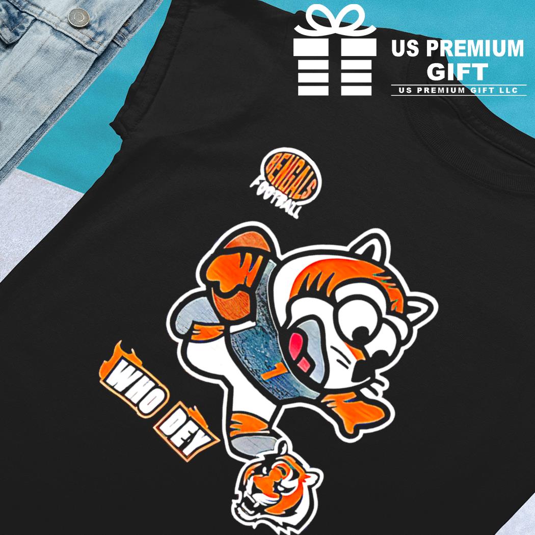 Cincinnati Bengals football Who Dey mascot tiger attack shirt