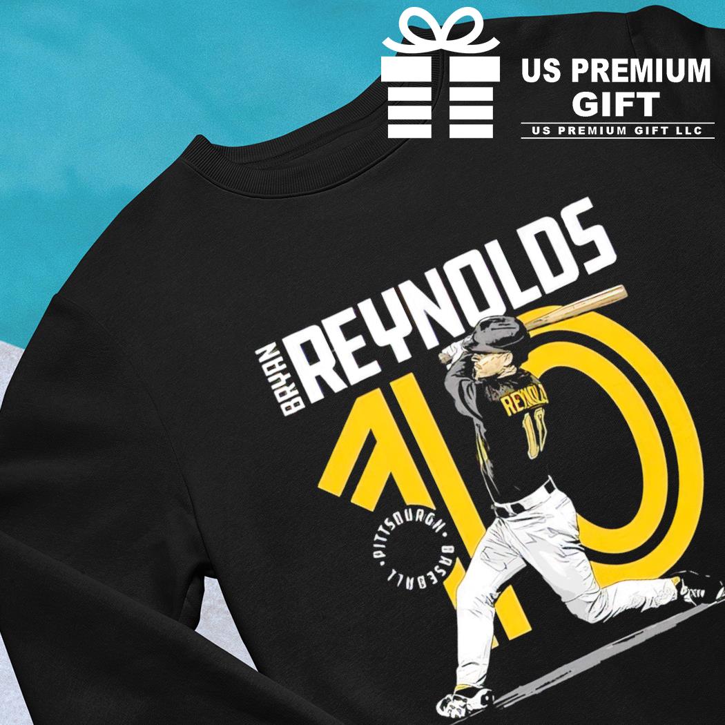 Bryan Reynolds 10 Pittsburgh Pirates baseball player action pose signature  outline gift shirt, hoodie, sweater, long sleeve and tank top