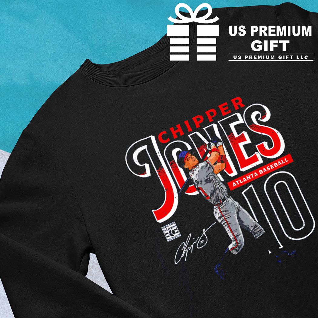Chipper Jones 10 Atlanta Braves signature baseball shirt, hoodie