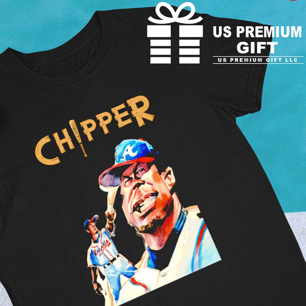 Official Chipper Jones Jersey, Chipper Jones Shirts, Baseball