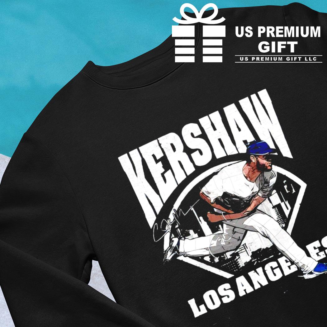 Clayton Kershaw 22 Los Angeles Dodgers baseball player action pose  signature outline gift shirt, hoodie, sweater, long sleeve and tank top