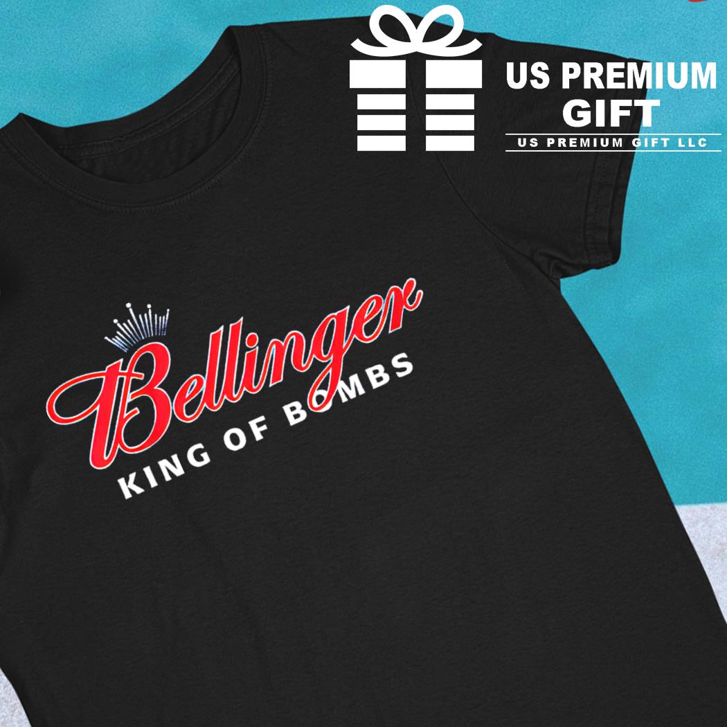 Cody Bellinger king of bombs text logo shirt, hoodie, sweater, long sleeve  and tank top