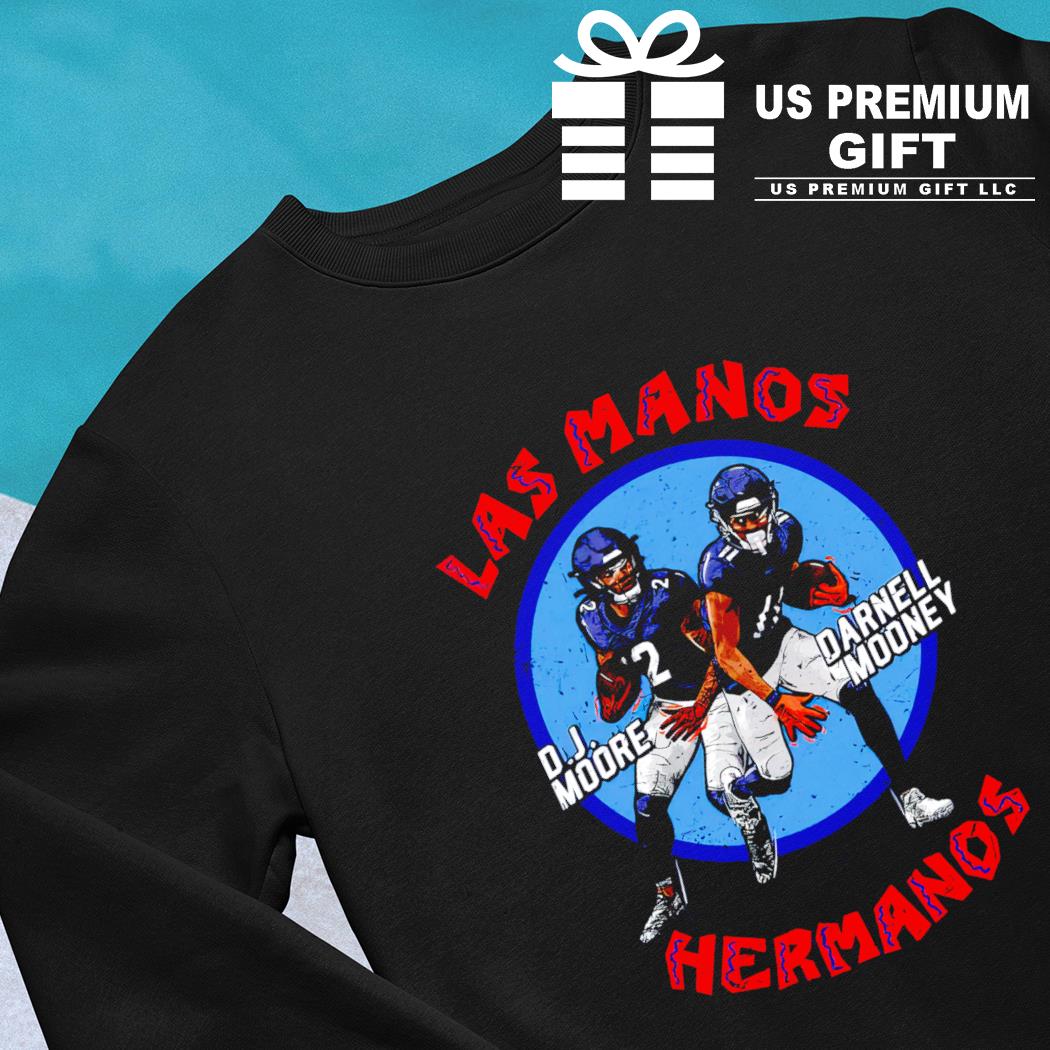 D.j. Moore And Darnell Mooney Chicago Las Manos Hermanos Shirt