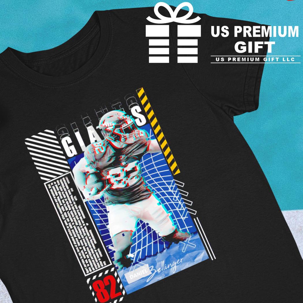 Daniel Bellinger 82 New York Giants football player glitch poster gift shirt,  hoodie, sweater, long sleeve and tank top