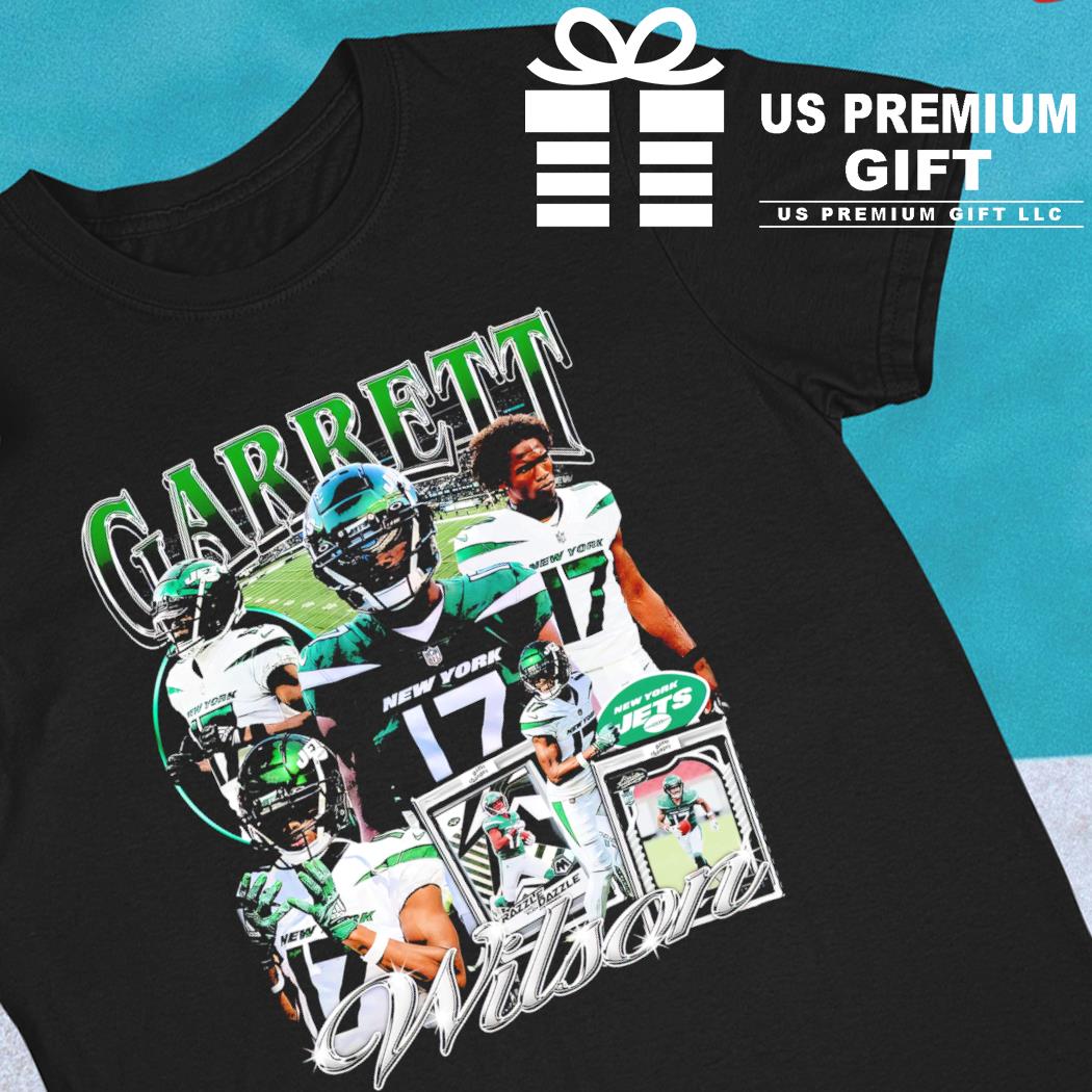 Garrett Wilson 17 New York Jets football retro poster shirt