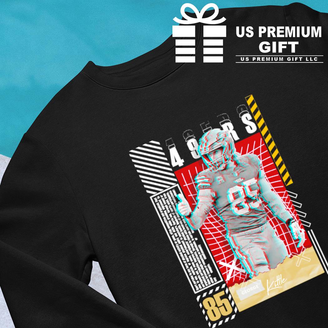 George Kittle 85 San Francisco 49ers football player glitch poster shirt,  hoodie, sweater, long sleeve and tank top