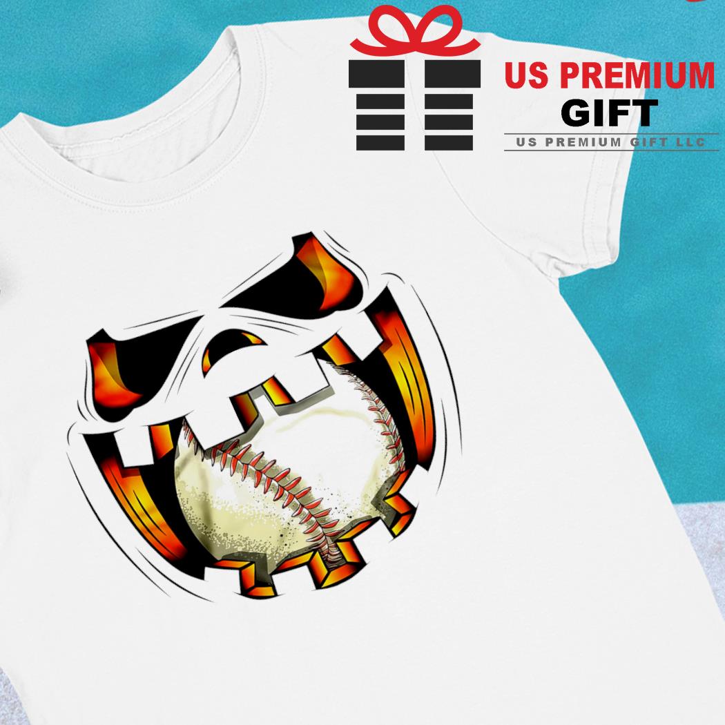 Skeleton Playing Baseball Halloween Shirt T-Shirt Halloween Gift