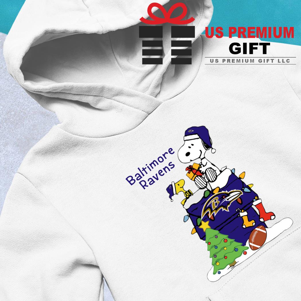 Snoopy & Grinch Christmas NFL Baltimore Ravens Shirt, Ravens Gifts