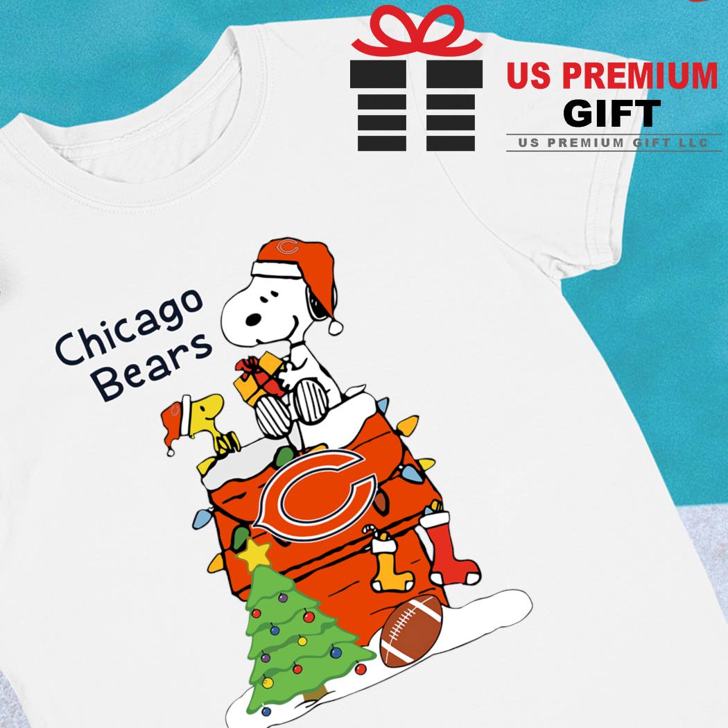 Happy Merry Christmas Snoopy Chicago Bears logo gift shirt, hoodie