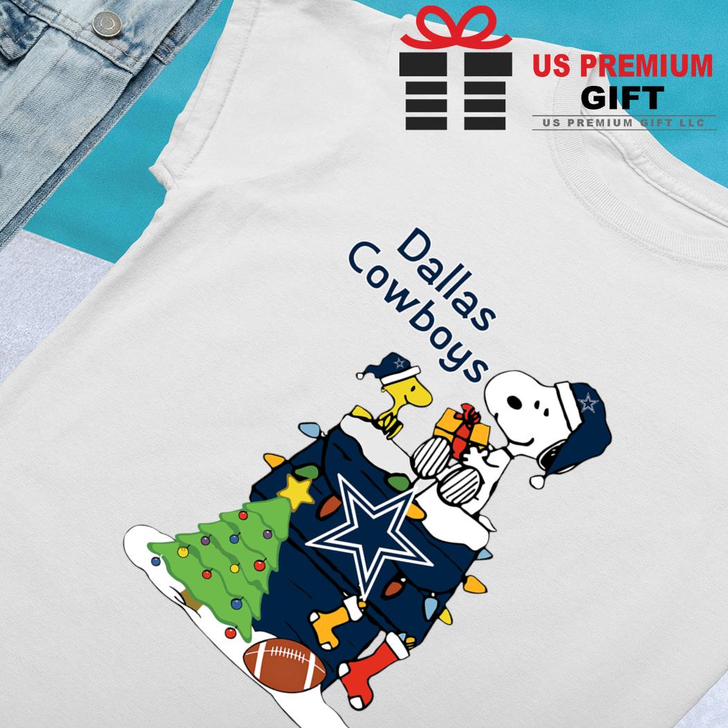 Happy Merry Christmas Snoopy Dallas Cowboys logo gift shirt