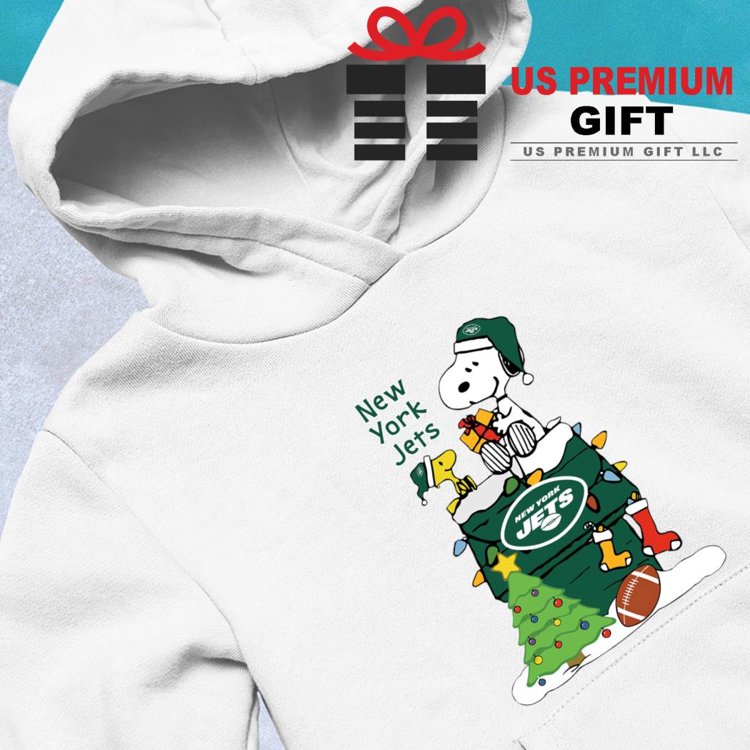 Happy Merry Christmas Snoopy New York Jets logo gift shirt, hoodie,  sweater, long sleeve and tank top